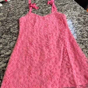 Francesca’s Floral Embroidered Dress